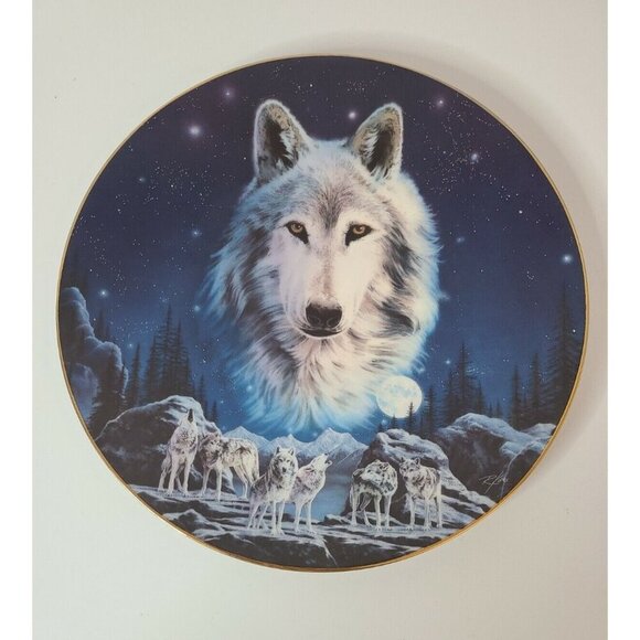 The Hamilton Collection Eyes Of The Night Wilderness Spirit Plate1994 No. 2790 E - Picture 1 of 4